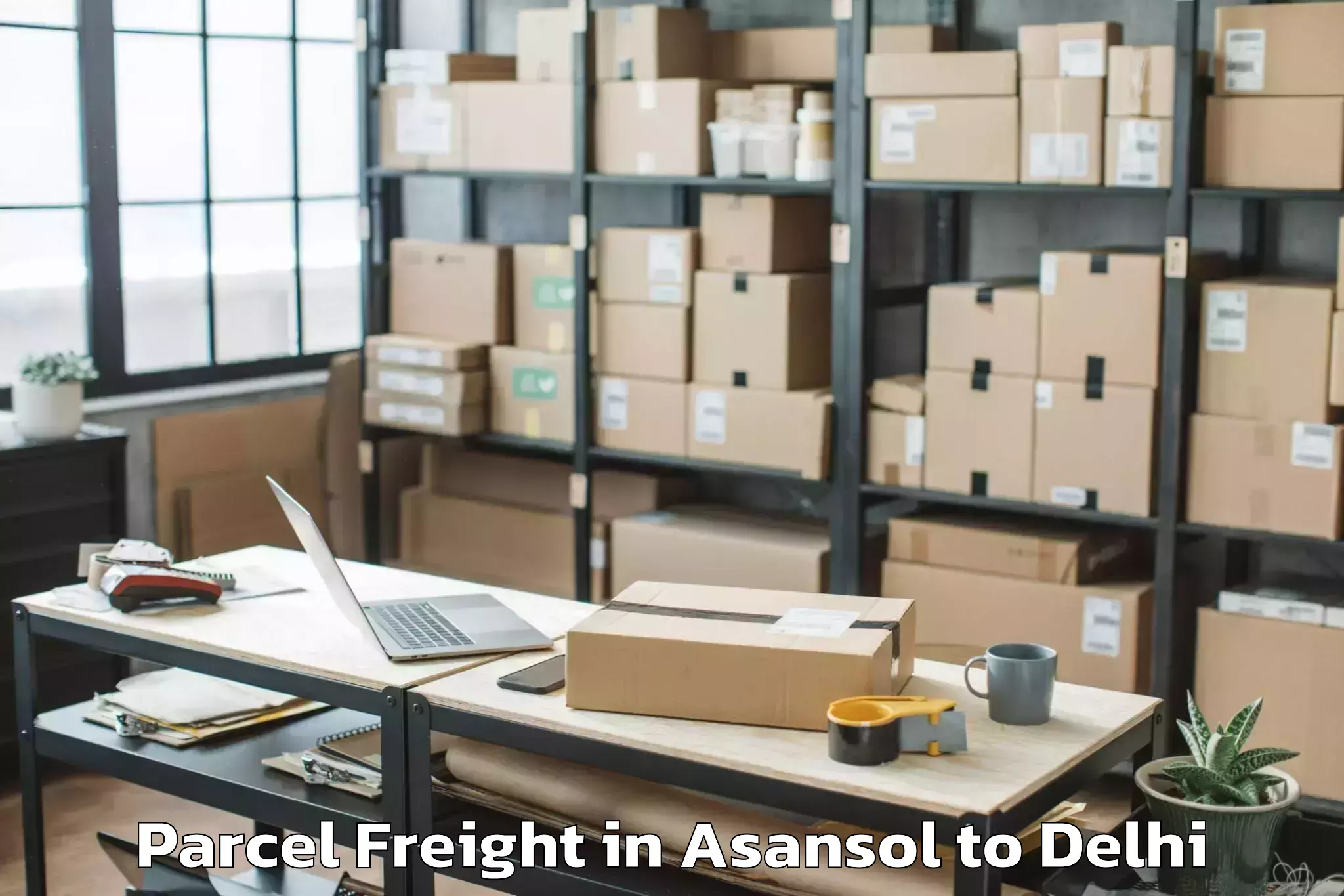 Book Asansol to Delhi Airport Del Parcel Freight